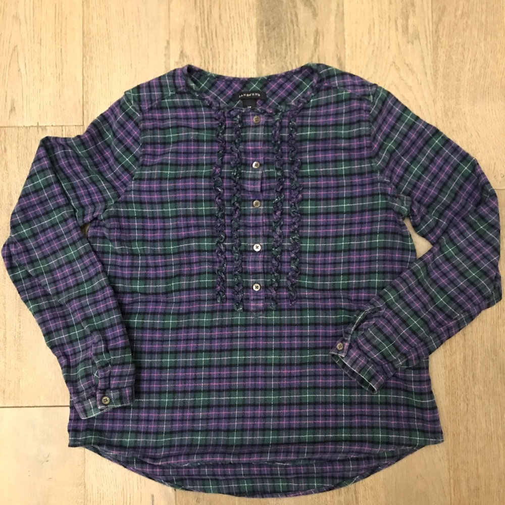 Plaid flannel top